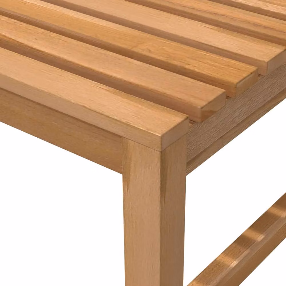 Berkfield Home Garden Bench in Brown Solid Teak Wood, Width: 150 cm – 4