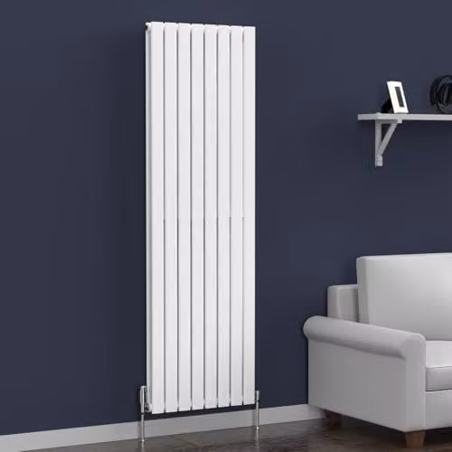 Lux Heat Flat White Vertical Double Radiator, White, H 180 cm x W 56 cm – 3