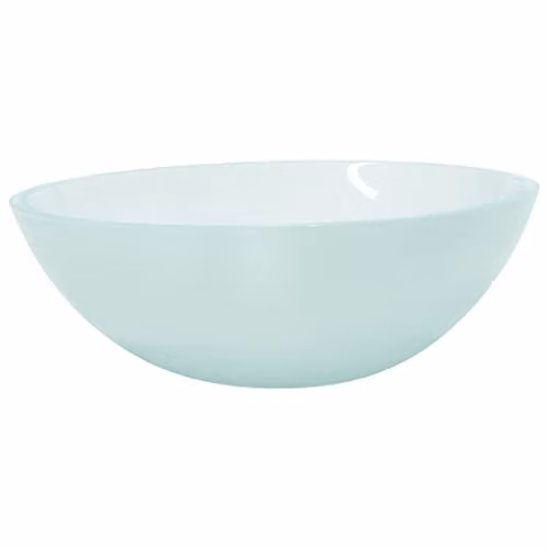 vidaXL Rectangular Glass Countertop Basin, Transparent, W: 50 cm, D: 37 cm, H: 14 cm