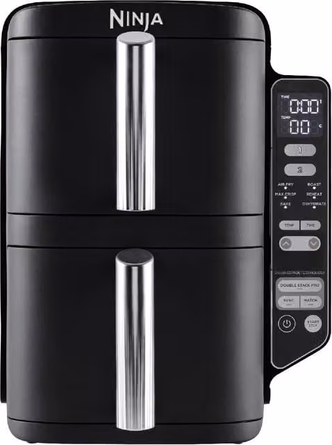 Ninja Double Stack 2-Drawer Dual Zone Air Fryer 7.6L SL300UK Black – 1