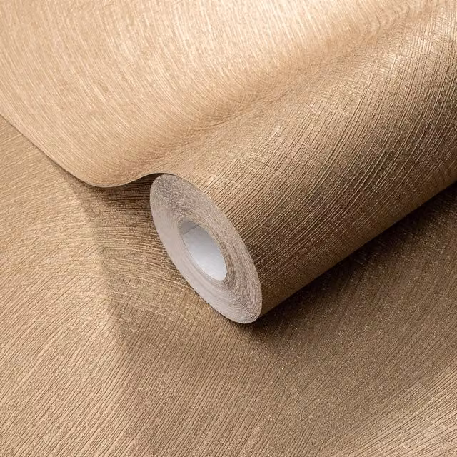 Erismann Swirl Metallic Abstract Vinyl Wallpaper in Gold