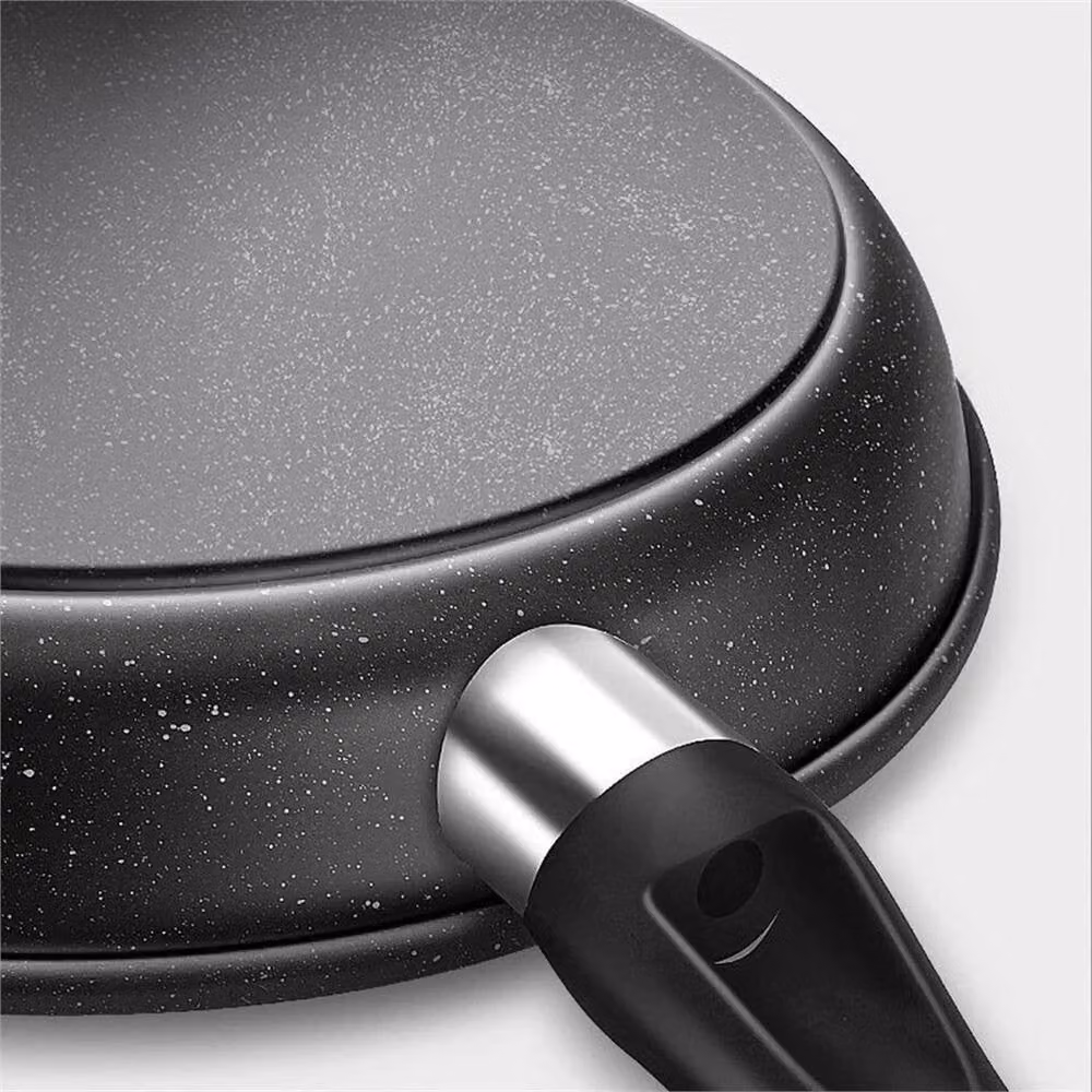 VOGREX Non-Stick Granite Frying Pan in Black, 24 cm, Induction Compatible – 5