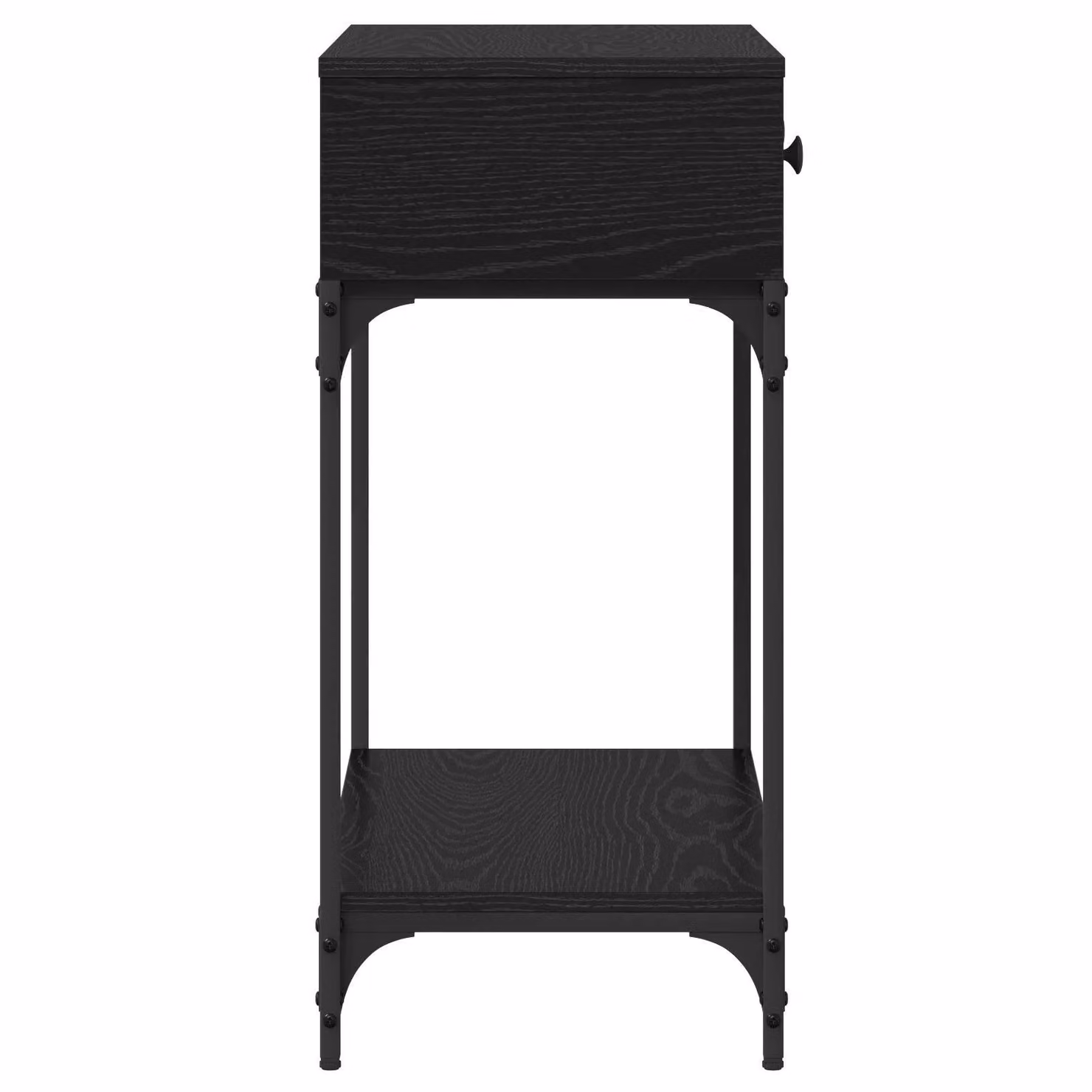 Berkfield Home Black Oak Console Table, W/D/H: 75 x 34.5 x 75 cm – 3