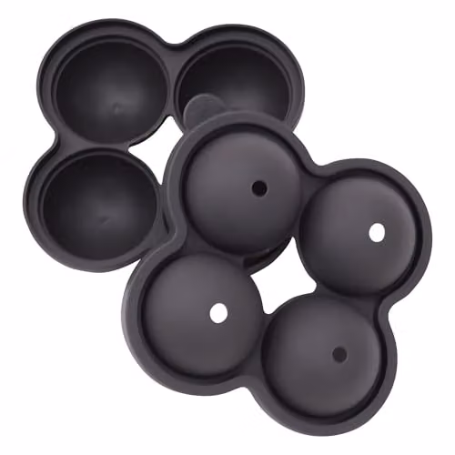 Libbi Lou Black Silicone Sphere and Ice Cube Tray Set – 1