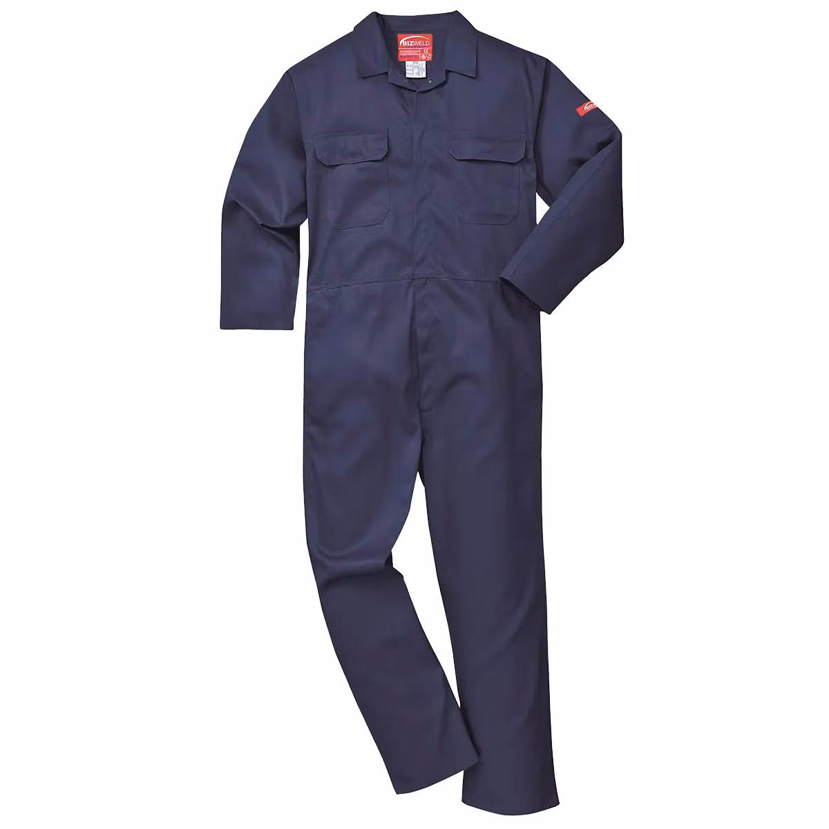 Portwest Men's Bizweld Flame Retardant Coverall Workwear in Blue, Size: XL – 2