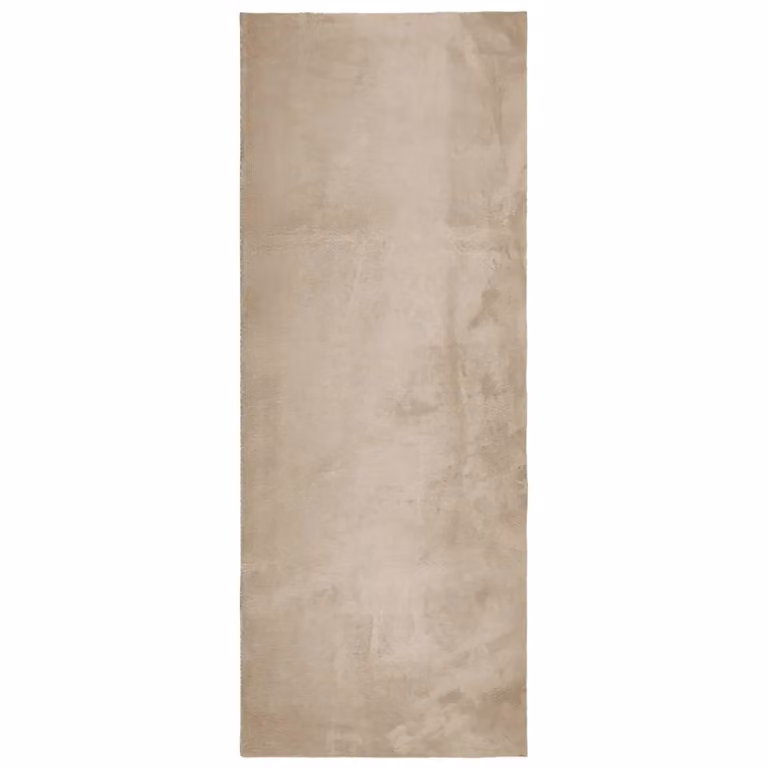 Berkfield Home HUARTE Short Pile Washable Soft Rug in Sand and Brown, W: 80 cm, L: 200 cm