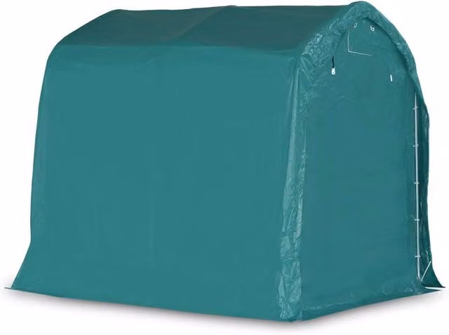 Berkfield Home Durable PVC Gable Garage Tent in Green, W/D/H: 240 x 240 x 240 cm – 1
