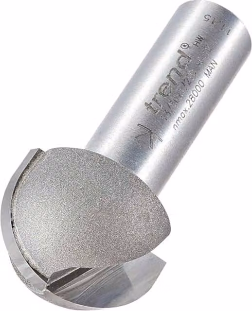 TREND 13/30 X 1/2 Tct Radius Cutter 12.7mm Radius in Grey