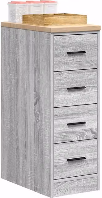 Berkfield Home Grey Sonoma Garage Storage Cabinet in Solid Pine Wood, W/D/H: 30 x 51 x 85 cm – 1