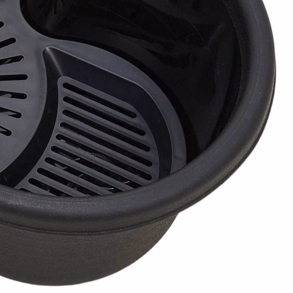 SPETLEK Black Plastic Stackable Strawberry Planter Tub Set of 5 – 5
