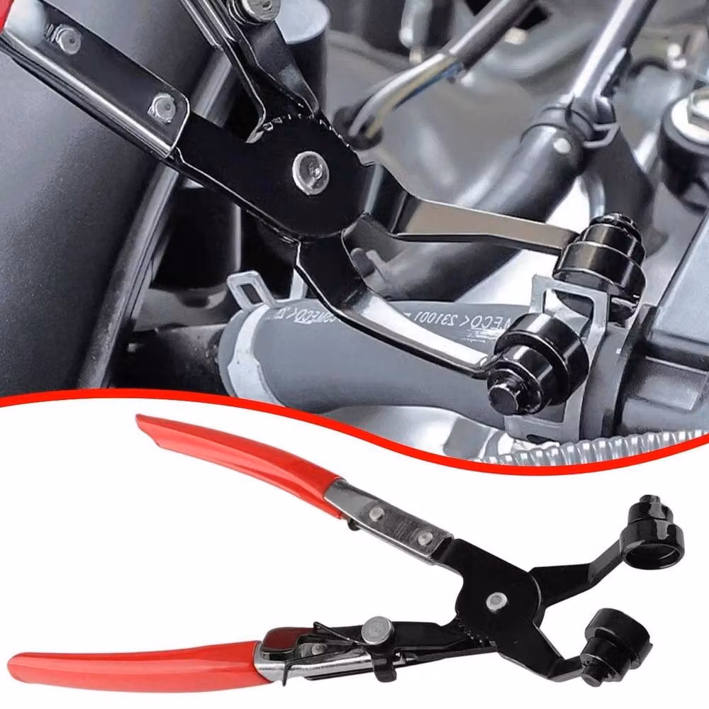 FLAVORA Red Hose Clamp Pliers Set Spring Clip Removal Tool – 3