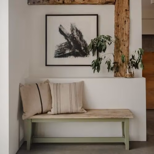 Statement Furniture Florence Solid Acacia Wood Backless Dining Bench, Green, W/D/H: 140 x 32 x 45 cm – 1