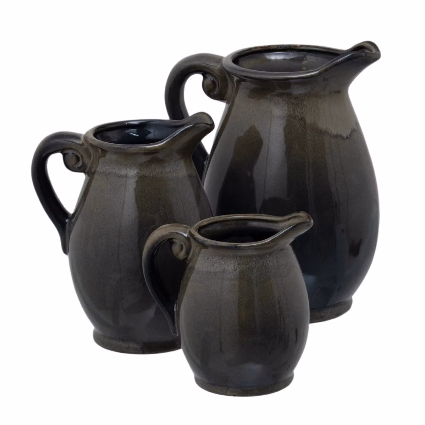 Love Lace Olpe Olive Vase in Green Ceramic – 3