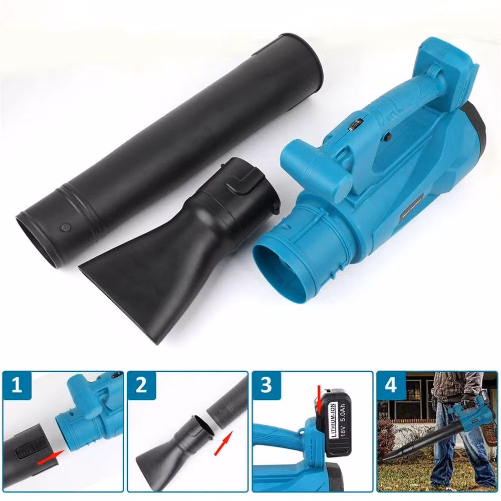 VOGREX 6 Speed Blower with 2 Batteries for Makita 18V, Blue – 4