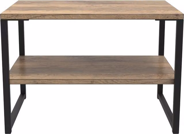 2 U Tamworth Ready Assembled Square Lamp Table in Dark Brown