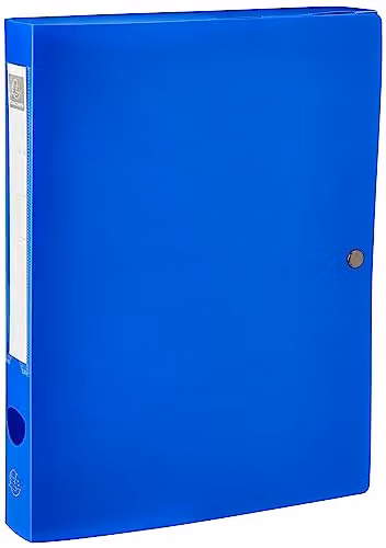 Exacompta Blue Opaque Polypropylene A4 Archive Box with 40mm Spine – 1