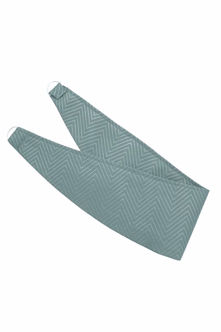 Homescapes Herringbone Curtain Tie Back Pair in Blue