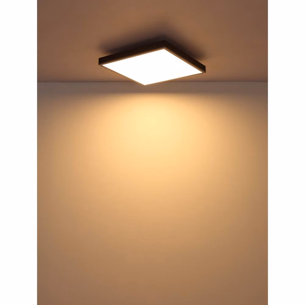 Netlighting Doro Modern LED Flush Ceiling Light, Silver/Grey, Warm White 3000K, Diameter: 45 cm – 2