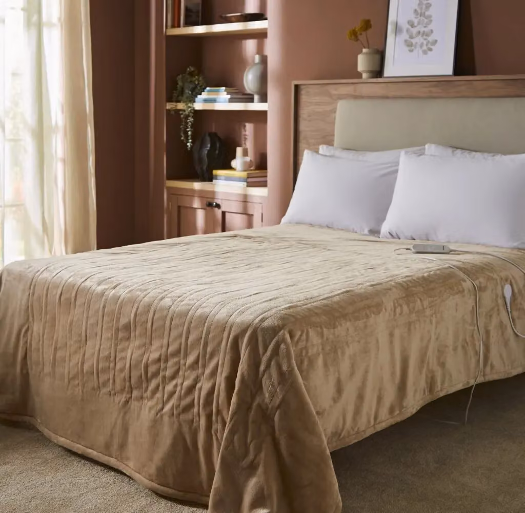 Morphy Richards EverCosy Large Fleece Electric Heated Throw in Beige – 5