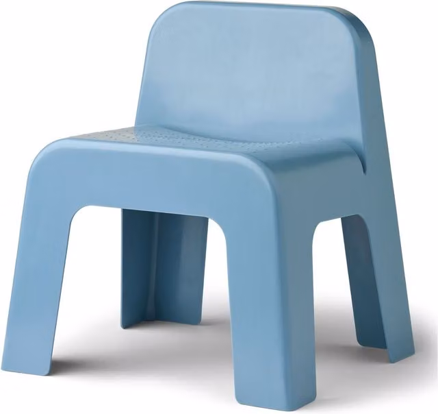 Liewood Chase Childrens Chair in Blue, W/D/H: 39.0 x 36.5 x 43.0 cm