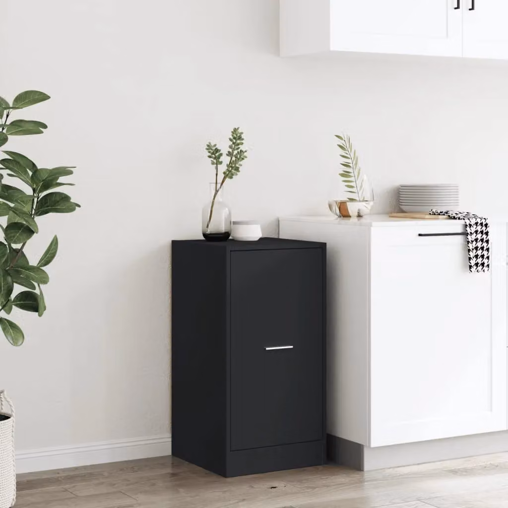 Berkfield Home Apothecary Cabinet in Black, W/D/H: 40 x 41 x 77.5 cm – 3