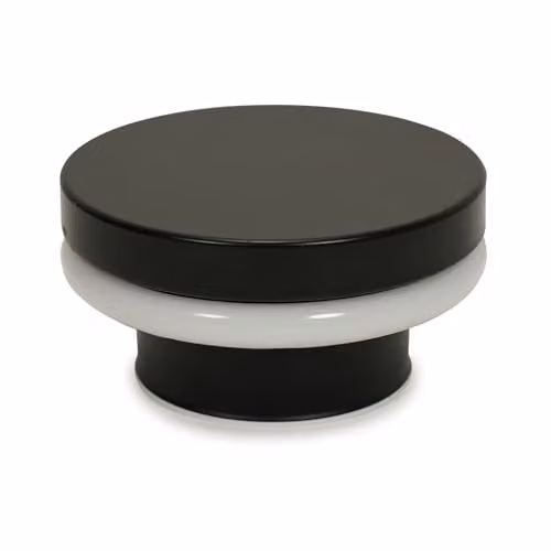 ValueLights Matt Black Backlit Circle LED Wall Light, IP44 Rated, Mains Wired – 4