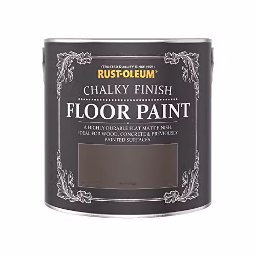 Rust-Oleum River's Edge Brown Scratch-Proof Water-Based Floor Paint in Matt Finish, 2.5L – 3