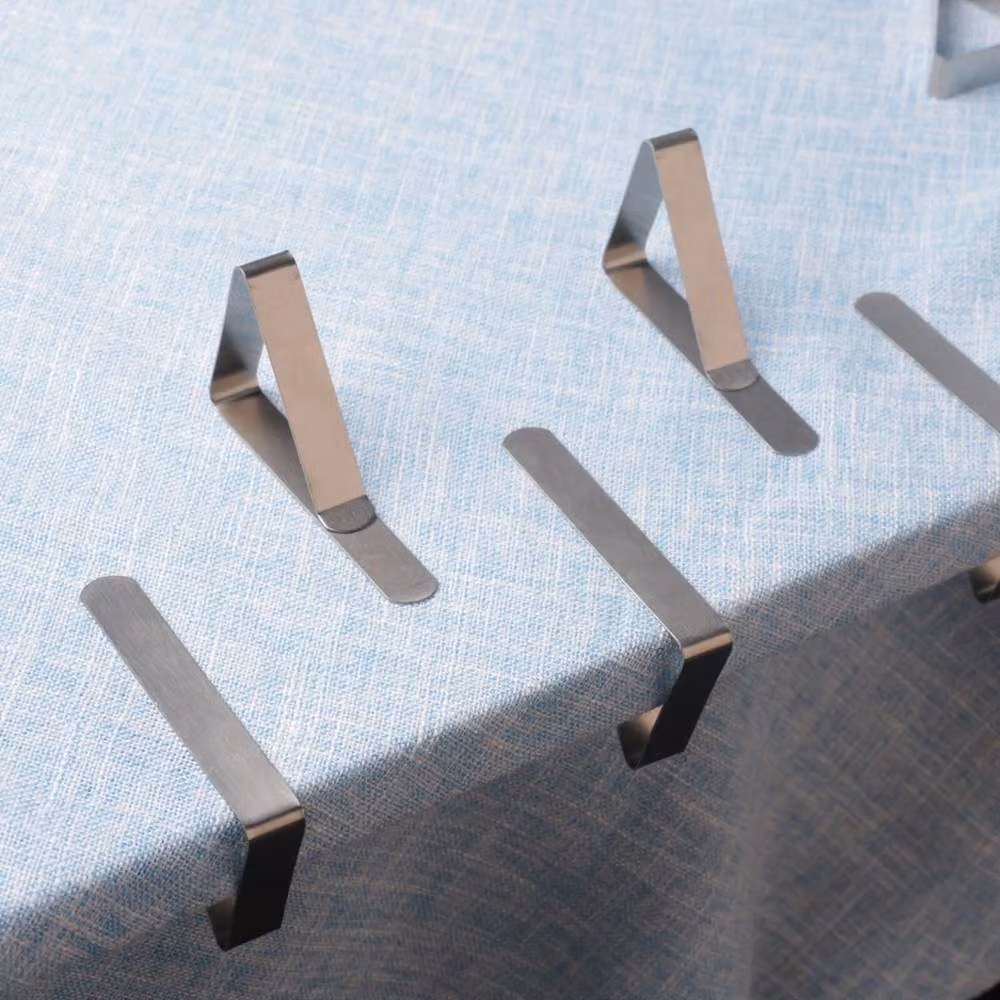 SPETLEK 24-Piece Stainless Steel Tablecloth Holder Set in Silver – 2