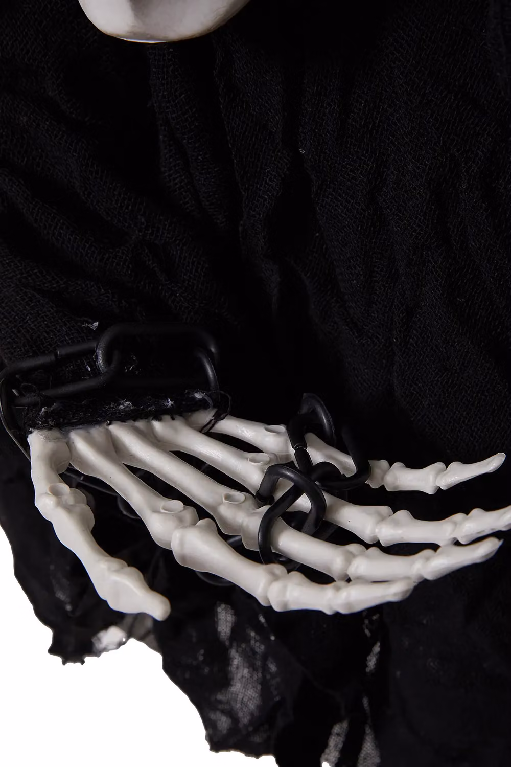 H&O Direct Black Hanging Skeleton Ghost with Sound Control and Glowing Effects for Halloween Parties – 3