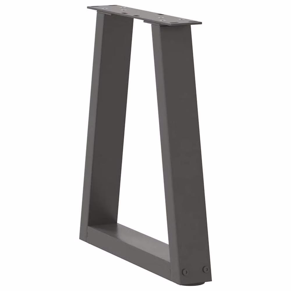 Berkfield Home V-Shape Dining Table Legs, 2 Pieces, Anthracite Dark Grey Steel, H: 42-43.3 cm x W: 38 cm – 3