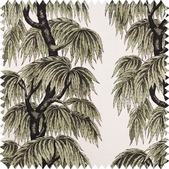 House of Hackney Babylon Cotton Linen in Papyrus Green and Multicolour for Adults