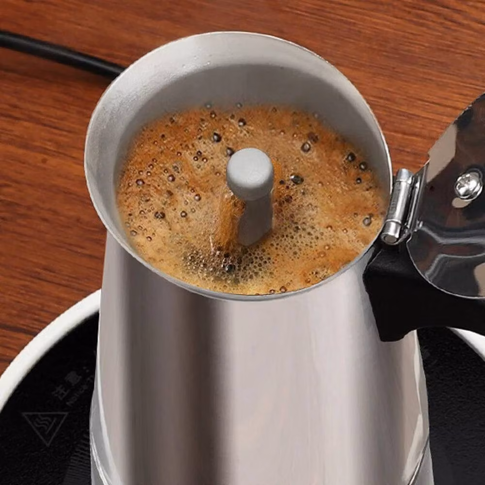 SPETLEK Silver Moka Pot Coffee Percolator, 300ml – 2