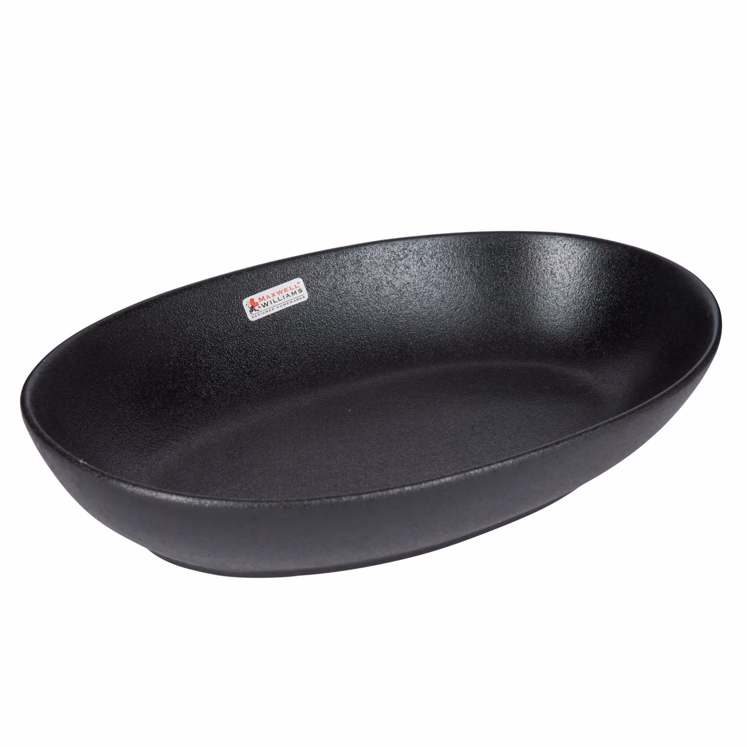 Maxwell & Williams Porcelain Oval Serving Bowl in Black and Grey, W: 30 cm, D: 20 cm – 4