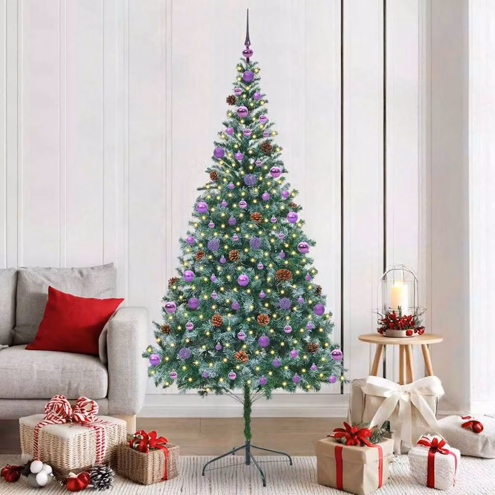 Berkfield Home Elegant Artificial Christmas Tree in Green with Stand, Height: 210 cm – 2