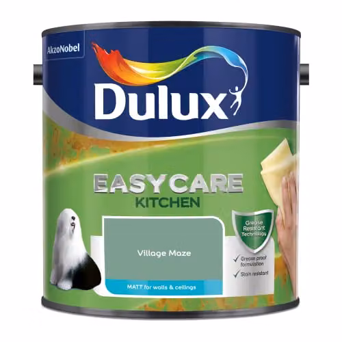 Dulux Easycare Kitchen Matt Emulsion Paint, Green, 2.5L – 2