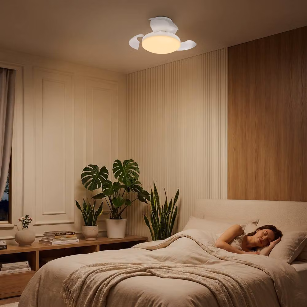 Briloner White LED Ceiling Fan with Light, Dimmable and Remote Controlled, Colour Changing CCT, Diameter: 132 cm – 5