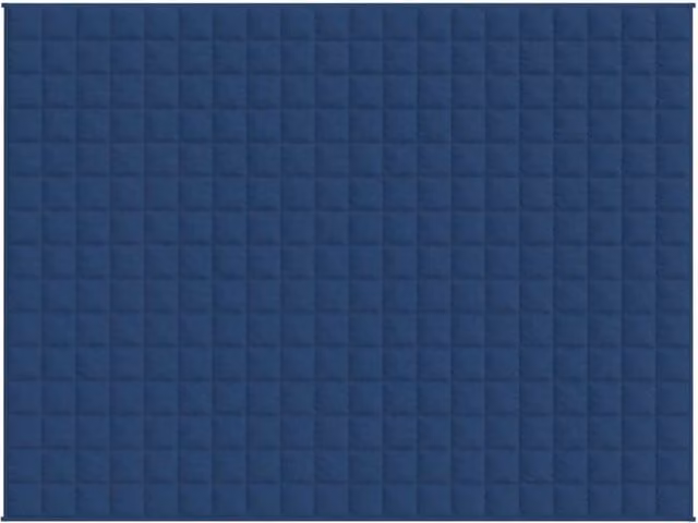 Berkfield Home Blue Weighted Blanket for Adults, W: 152 cm, L: 203 cm, 7 kg