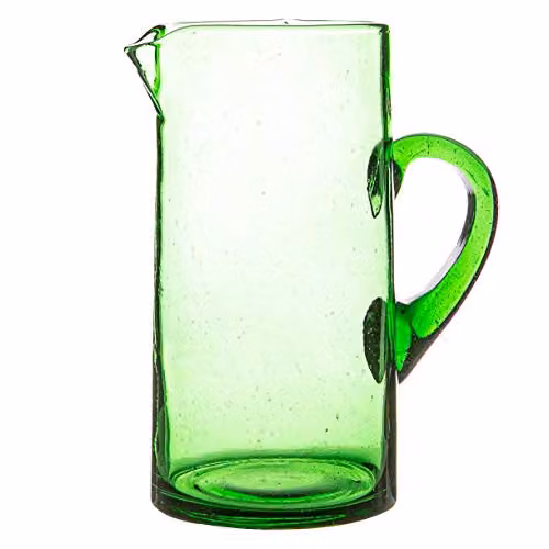 Nicola Spring Jebel Green Recycled Glass Jug, 1 l
