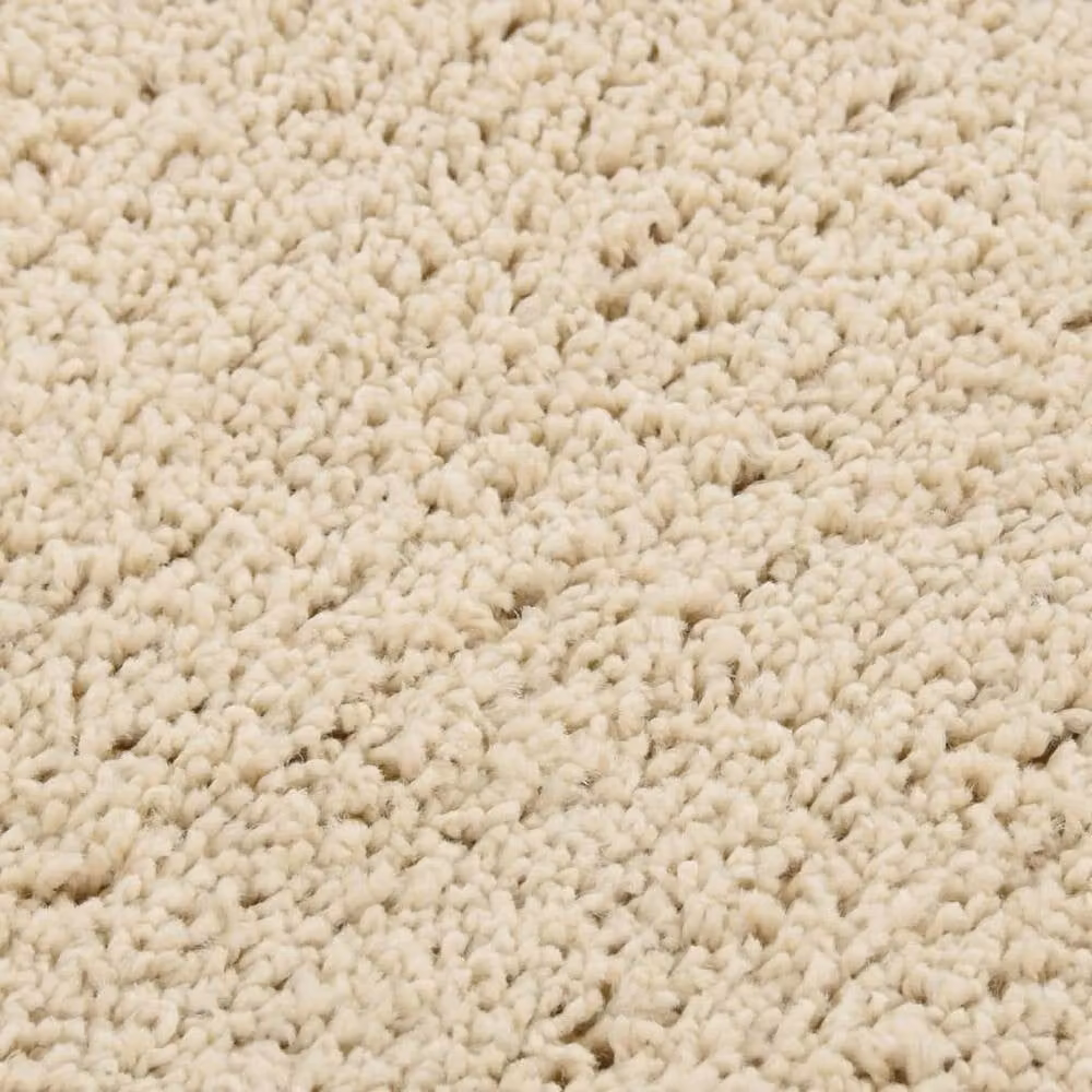 Berkfield Home Shaggy Rug in Beige, W: 160 cm, D: 230 cm, Non-Slip and Washable