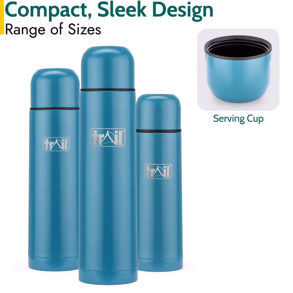 Trail Thermal Vacuum Flask Stainless Steel Petrol, 1000 ml – 4