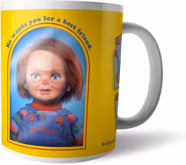 Official Chucky Good Guys Retro Ceramic Mug in White