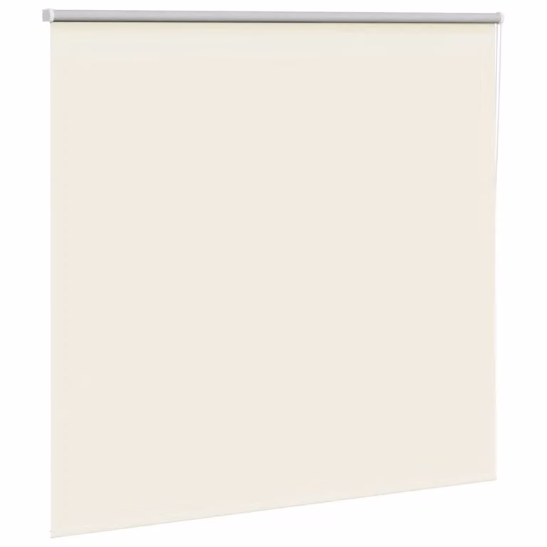 Berkfield Home Blackout Roller Blind with Green and White Floral Leaf Pattern, W: 140 cm, H: 130 cm