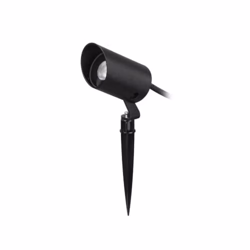 Netlighting Koala 7W LED Outdoor Ground Spike Light, Black, 3000K Warm White, IP65