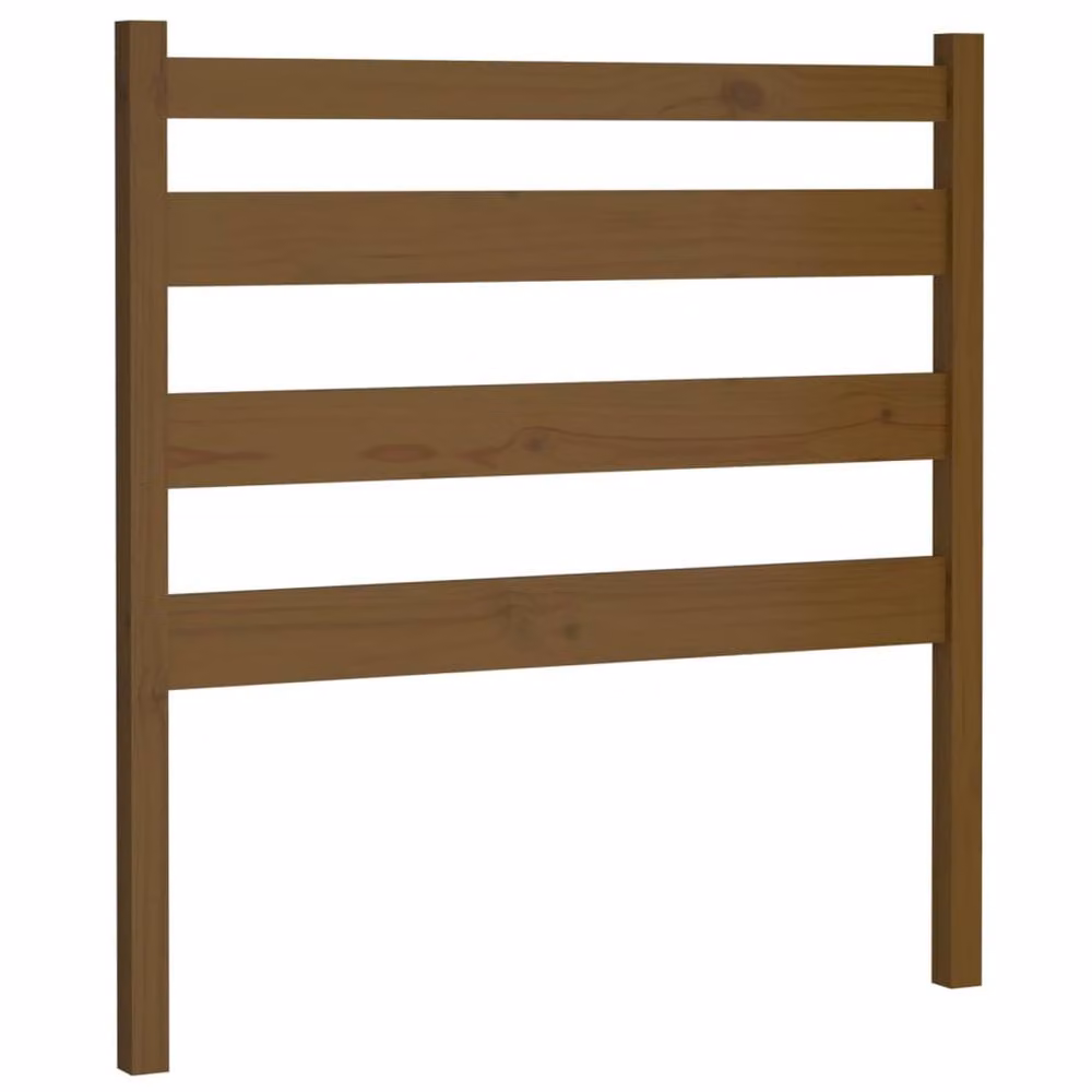 Berkfield Home Beautiful Bed Headboard in Honey Brown Solid Pine, W/D/H: 81 x 4 x 100 cm – 2