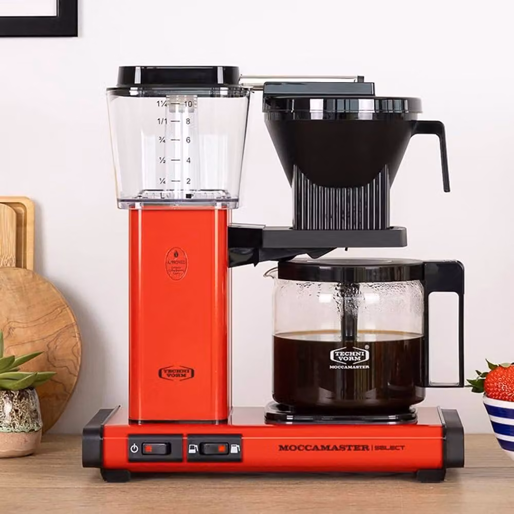 Moccamaster KBG Select Filter Coffee Machine with Glass Jug, Red, 1.25 l – 7