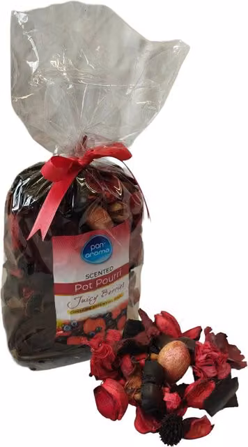 Pan Aroma Juicy Berries Scented Pot Pourri Home Botanicals, Fruity Scent, 180g, Red and Brown