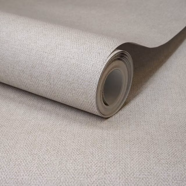Grandeco Boutique Mini Twill Woven Fabric Effect Wallpaper in Grey
