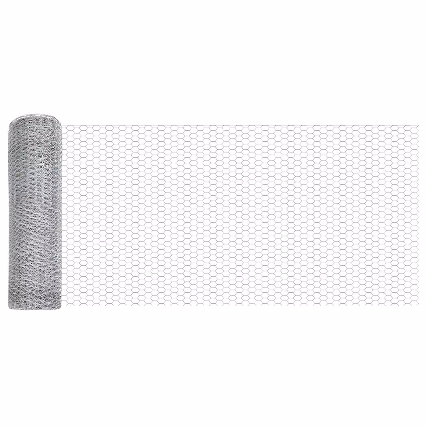 Berkfield Home Hexagon Fence in Silver Galvanised Steel, 0.6 x 100 m – 2