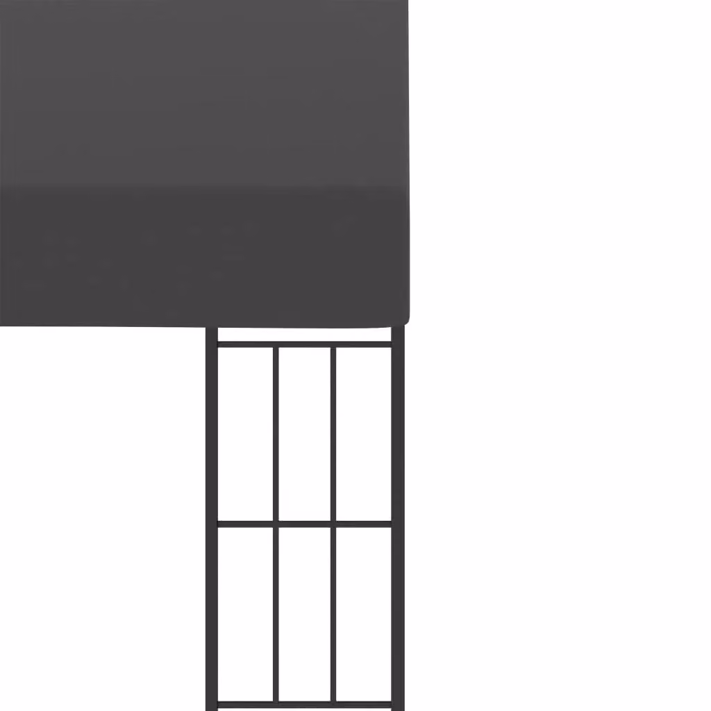 Berkfield Home Wall-mounted Lean-to Gazebo in Anthracite and Black – 3