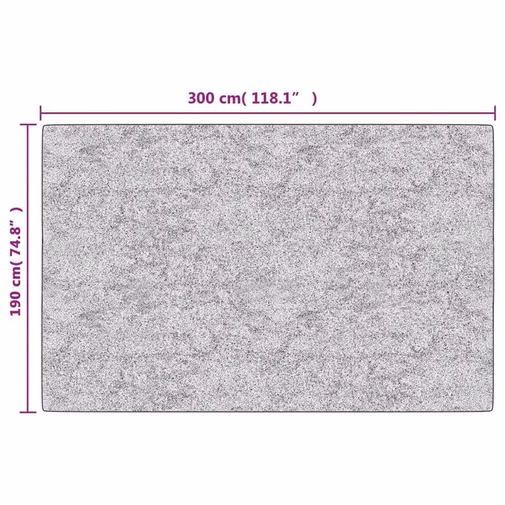 Berkfield Home Washable Round Stone Look Rug in Black, White and Grey, Diameter: 100 cm
